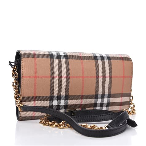 burberry henley wallet on chain crossbody|BURBERRY Vintage Check Henley Wallet On Chain .